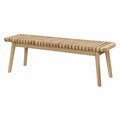 Holzbank Eiche Massivholz 120cm