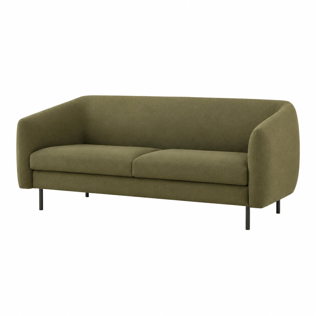 Modernes 3-Sitzer Sofa Stoff Grün